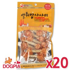 써니 강아지간식, 20개, 70g, 쌀튀밥 아령사사미 70g