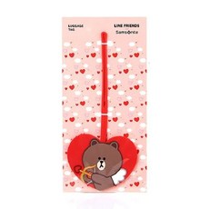 [갤러리아] 쌤소나이트[쌤소나이트] LINE FRIENDS 캐리어 네임택 Brown RED Z3400274