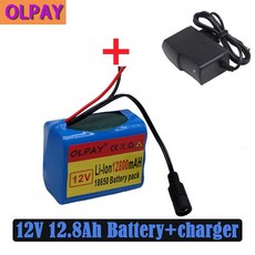 3S2P 12V 12800mah 배터리 18650 리튬 이온 12.8 Ah 충전식 배터리 BMS 리튬 배터리 팩 보호 보드 + 충전기|Battery Packs|, 단일, 1개