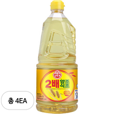 오뚜기 2배 양조식초, 4개, 1.5L