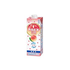 아사히 음료 칼피스 백도 L팩 종이 용기 1000ml × 6개, 1L