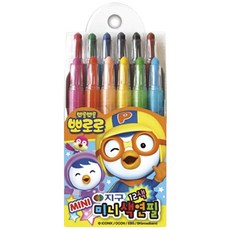 지구뽀로로미니색연필12색