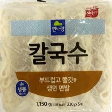 칼국수(230gx5개) 8봉생면 칼국수면 닭칼국수 냉동식품 가정간편식 캠핑요리 식자재유통, 5개