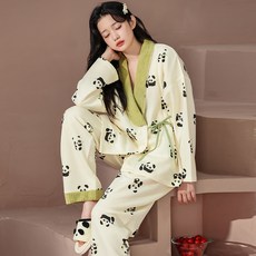 가을겨울 도톰 에어코튼 임산부 잠옷 산모 수유 산후조리 겹겹이