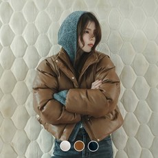 지오다노 NEW 레더 팔분리 패딩 374921 281712