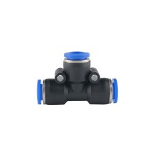 원터치 피팅 PE 8mm T형 공압 에어 배관 자재 밸브, 1개