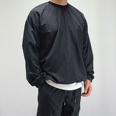 오티아토 남자 남녀공용 오버핏 나일론 바람막이 라운드 맨투맨 6컬러