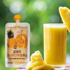 알로이 미니파인애플주스, 6개, 150ml