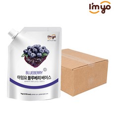 아임요 블루베리 베이스 스무디용 잼, 1kg, 12개