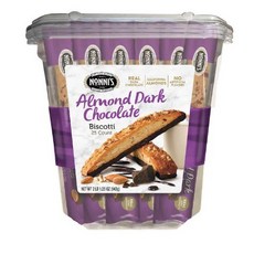 Nonni's Almond Dark Chocolate Biscotti: 25 Count 2lb 1.25 oz (943 g) 논니 아몬드 다크 초콜릿 비스코티 : 25 개입 90, 1개, 943g