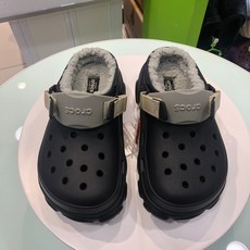 [크록스] 올터레인 라인드 클로그 207936-001 블랙