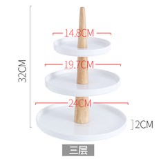 아카시아 도자기 케이크 쟁반 심판 디저트 테이블 세트 찬 음식회-45090, 옵션22, 단일옵션