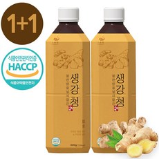 그윽현 국산 수제 생강청 생강차 생강 원액 진액 착즙 생강즙, 2개, 1개입, 600g