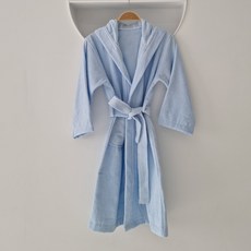 로앤데이 아동 어린이 키즈 주니어 샤워가운 목욕가운 비치가운 타올 수건 코마 항균, KIDS-90, 40수, 1개, 블루