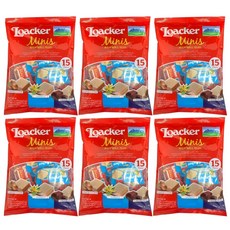 로아커 웨하스 미니스 믹스, 150g, 6개