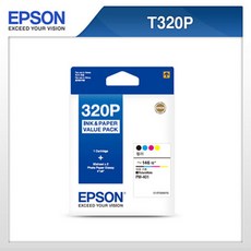 [EPSON] 정품잉크 T320070(T320P) 4색잉크+포토용지100매