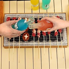 AKRUA 1회용숯불세트 1회용화로세트 일회용화로 일회용숯불그릴 1회용화로 일회용바베큐화로 일회용숫불구이화로 그릴 휴대용그릴 화롯대 캠핑용 그릴 캠핑그릴, 숯 24조각, 1개