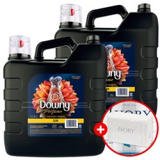 다우니 퍼퓸 대용량 섬유유연제 엘레강스 글로우 8L+아이보리비누, 2개