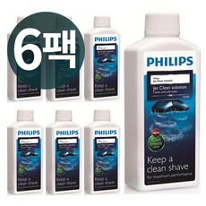 필립스 HQ200/50 제트 클린 솔루션 쿨 브리즈 향 대용량 300ml 6팩 Philips Jet Clean Solution Cool Breeze