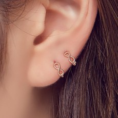 14k꼬임링귀걸이