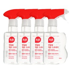 비앤비 안심 제균스프레이 용기형, 300ml, 4개