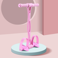 근성장월드 로잉밴드 복근 운동 윗몸일으키기 전신 근력 요가 밴드 조정 뱃살 다이어트 홈트, 엘레강스 핑크 Elegance Pink