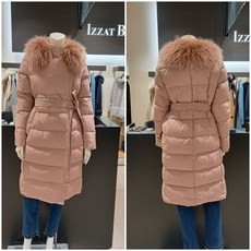 [지고트] (대박세일) 폭스(여우)카라 벨티드 덕다운 롱패딩 JHCA2PD94