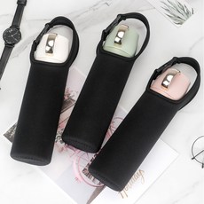 바시니아 핸디 보틀 물병 파우치 텀블러파우치 3개세트 550ml, 1개, 08_블랙 블랙 블랙