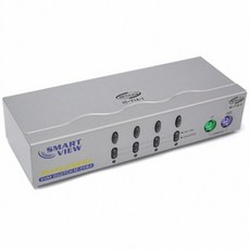 골드핸즈 NETmate KVM 4:1 스위치(케이블포함) PS2용 랜선