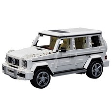 호환블럭 크리에이터 Mercedes Benz AMG G63 화이트 지바겐 MOC-44956 창작 신제품