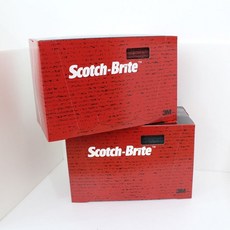 3M 부직포 연마지 듀라 플렉스 핸드패드 사포(25장), 64659 레드 - 25장, 1개