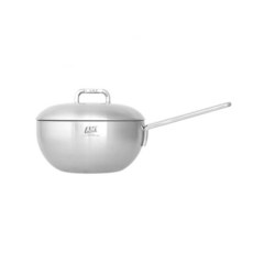 독일 AMT 304스텐 24cm 편수 깊은 뚜껑냄비 찌개 이유식 편수냄비