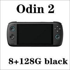 Ayn Odin 2 프로 Odin 2 휴대용 게임 콘솔 6 인치 IPS 스크린 8G + 128G 안드로이드 13 512G 블루투스 PSP ps2 IPS LCD Sc, 1개, 없음, 2) black - 64G 13k games