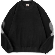 팔꿈치 슬리브 보호대 밴드 배드민턴 karaku 스웨이드 패치 소매끝 썸홀 폴라폴리스 스웨트, 2XL, ブラック, 1개