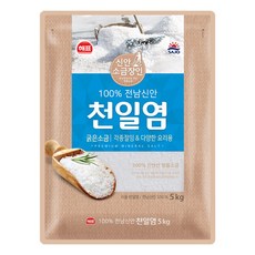 해표 천일염 굵은소금, 5kg, 1개