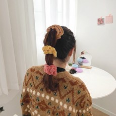 코르듀이 곱창 머리끈