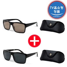 [TV 홈쇼핑] 트랜스옵틱스 편광 선글라스 1+1 세트 [변색 선글라스 + 자석클립 선글라스]
