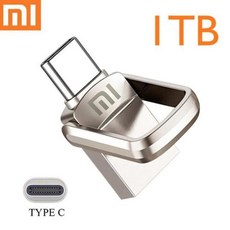 샤오미 미니 메탈 USB 플래시 드라이브 소형 펜드라이브 메모리 스틱 1TB 저장 장치 OTG U 디스크 C타입 128 256 512GB 2TB, 3.1TB