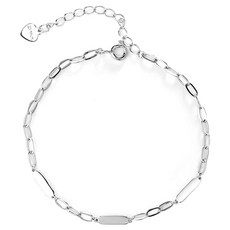 실버사각체인팔찌