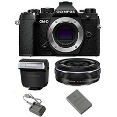 Olympus OM-D E-M5 Mark III Mirrorless Digital Camera Body (Black) + M.Zuiko Digital ED 14-42mm f3.5, One Color_Black, 상세 설명 참조0, 상세 설명 참조0