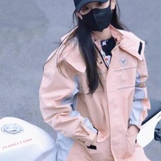 전신 여성용 비옷 라이딩 오토바이 비옷 반사 비바람 방지 오토바이 분할 긴, 없음, 1개