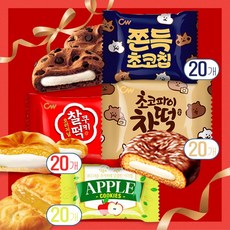 청우 오즈랜드 쫀득 4종 세트 쫀득초코칩+찰떡쿠키+초코파이찰떡+그랑쉘사과, 1개, 1.65kg