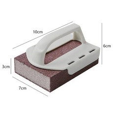 멜라민식기 스펀지 지우개 청소 브러시 연마제 매직 디스케일링 조리대 제거, 1개, 1 Sponge with handle