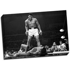 무하마드 알리 (Muhammad Ali) 캔버스 아트 워크 액자 사진 대형 20X30 인치 A1 50.8 x 76.2 cm