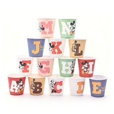 디즈니 캐릭터 미키 알파벳 ABC 종이컵 184ML 1000개