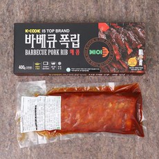 [케이쿡] 매콤바베큐 폭립 400g x 3팩, 상세 설명 참조
