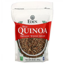 Eden Foods Whole Grain Red Quinoa 에덴푸드 홀그레인 통밀 레드 퀴노아 16oz(454g) 4팩, 454g