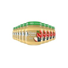 거버 1단계 이유식 애플 맛 Gerber 1st Foods for Baby Baby Food Apple 4 oz Jar (10 Pack), -, 1개