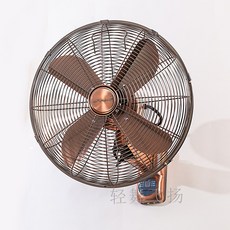 가정용 18인치 레트로 벽걸이 선풍기 회전 원격제어, 16인치 레드 수동