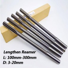 HSS 고속 스틸 H7 스트레이트 생크 기계 금속 스틸 알루미늄 홀 드릴용 척 리머 길이 연장 리머 100-300mm 1PC, 5.5X150mm